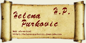 Helena Purković vizit kartica